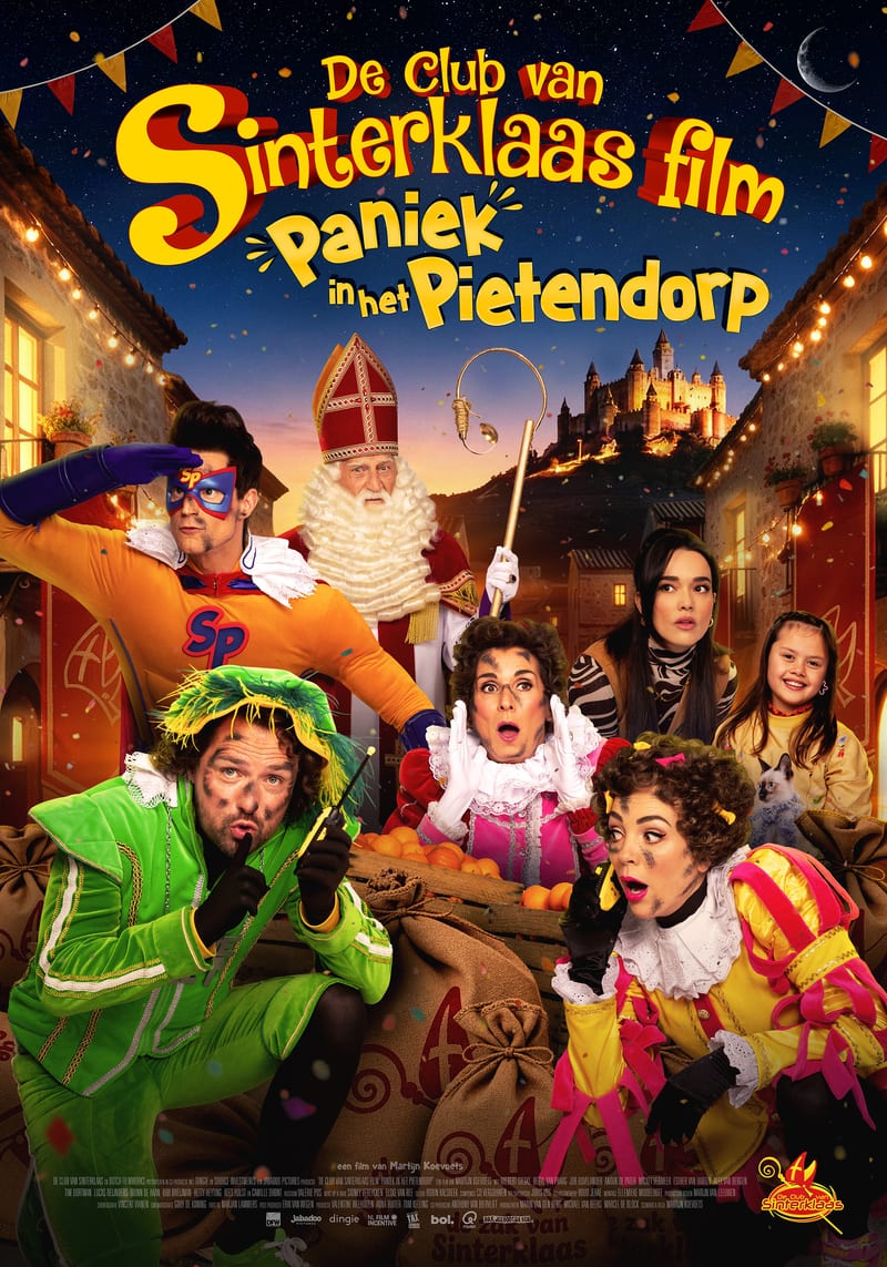 Filmposter De Club van Sinterklaas Film: Paniek in het Pietendorp